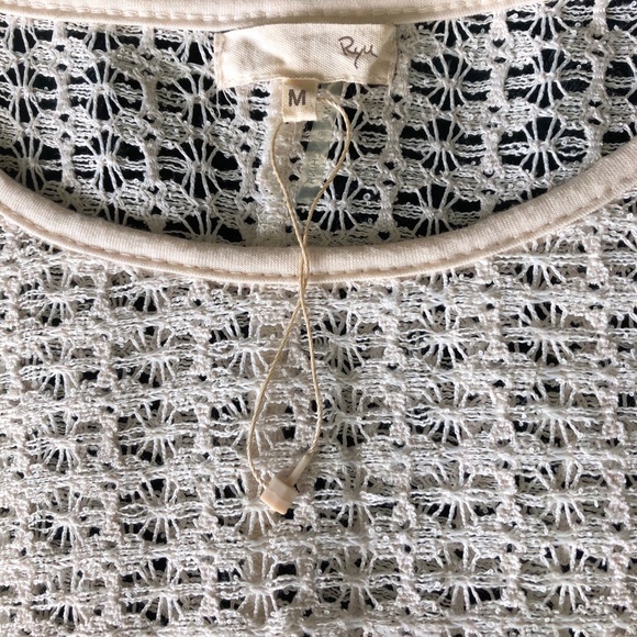 EUC Anthropologie Lightweight Poncho w/lace - Picture 3 of 5